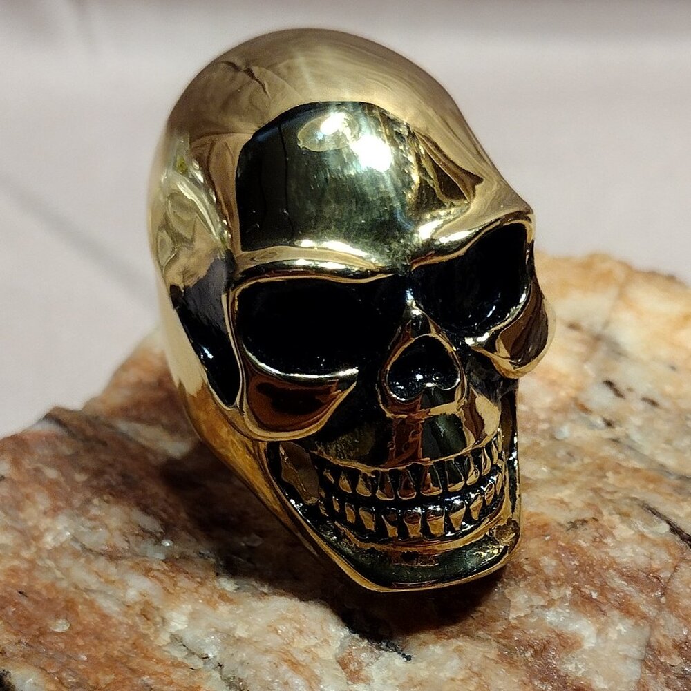 Golden Skull Ring